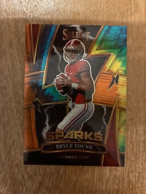 2022 Panini Select Draft Picks - Sparks Bryce Young #SPBY Tie-Dye Prizm /25 (RC)