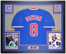 Andre Dawson Autographed & Framed Blue Chicago Jersey Beckett Certified
