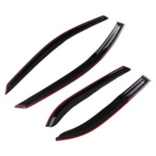 4pc Window Shield Guards For Mitsubishi Lancer 02-07 Sedan Black