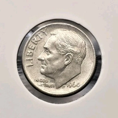 1964-P Roosevelt Dime 90% Silver US Mint Philadelphia