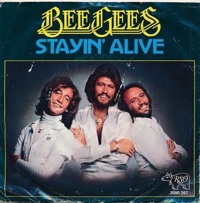 Stayin' Alive - Bee Gees - Diff. Cover - Single 7'' Vinyl 215/06