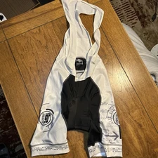 Suarez cycling bib shorts Mens medium White black