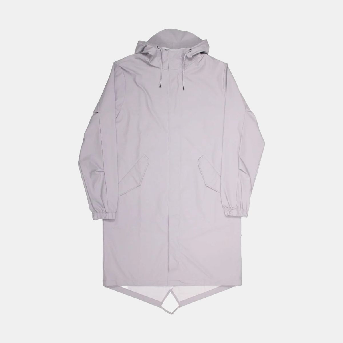 Rains Fishtail Parka for Men Size L in Grey Polyurethane