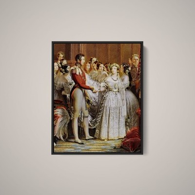 Anon - Engraving of the Wedding of Victoria & Albert In - Paper or Canvas