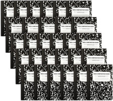 Mini Composition Notebook, Cute 30 Pack Black Narrow Ruled Mini Composition Book