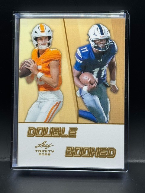 Faizon Brandon George Macintyre Auto Mem 2026 Leaf Trinity Double Booked 12/15