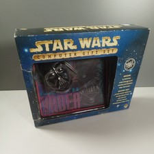 Star Wars Darth Vader Computer Gift Set Mouse and Mouse Mat - vintage - untested