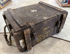 1970s Military Ordinance Crate Stamped “Fired Cases” NATO & Ruddington Depot 