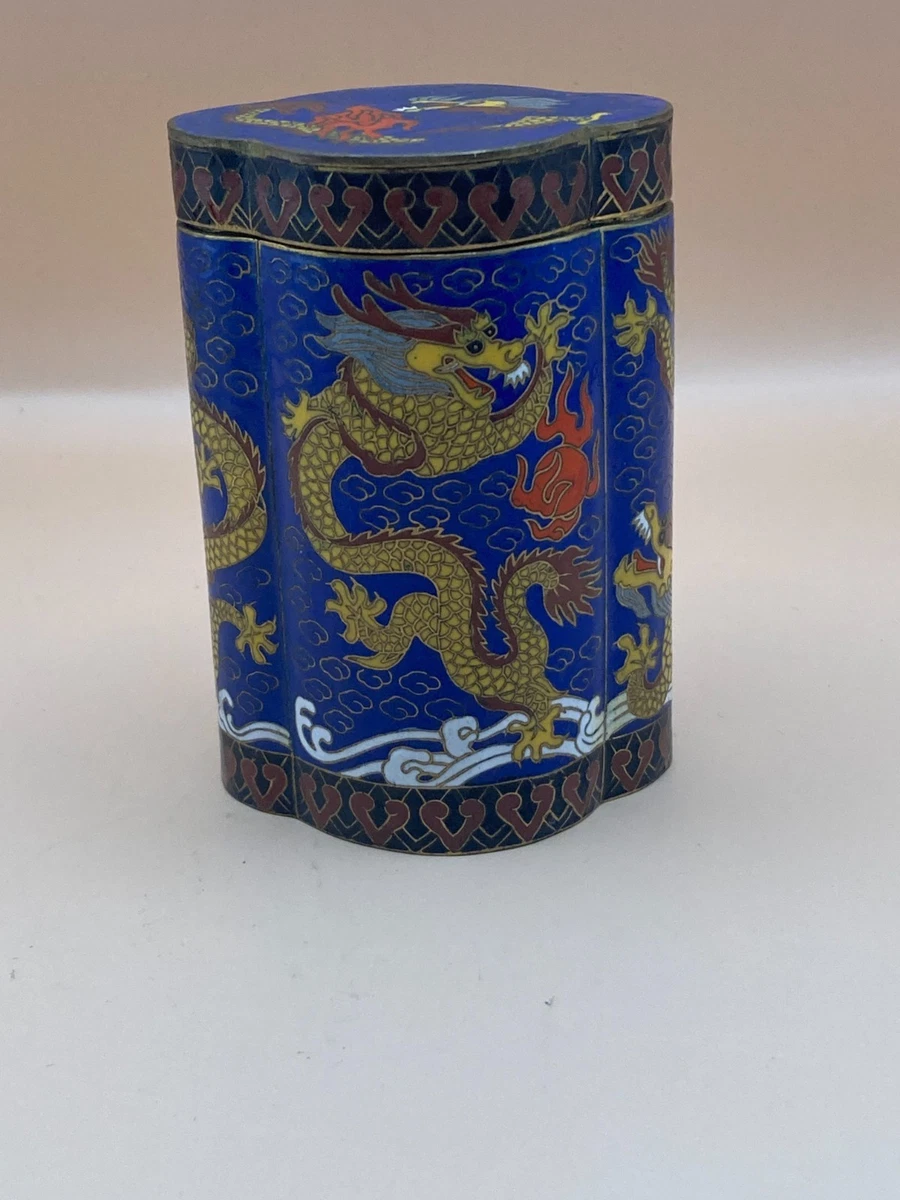 Asian Antiques Cloisonne Dragon In Antique Chinese Boxes for sale
