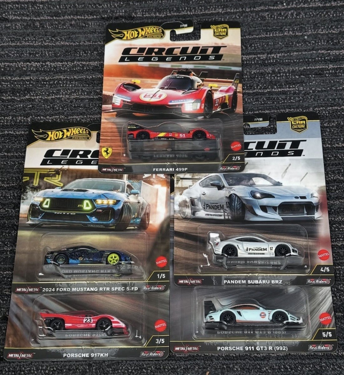 ホットウィール Circuit Legends ミニカー5台セット Hot Wheels 2025 Car Culture Circuit Legends Case K (Set of 5
