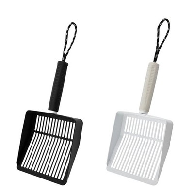 Cats Litter Scooper with Deep Shovel Stainless Steel Scoops Hollow Poop Sifter