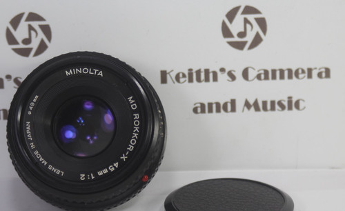 Minolta MD Rokkor-X 45mm F2 Pancake Lens makes great pix has minor issues READ