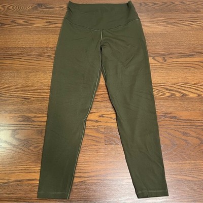 OFFLINE by Aerie Dark Olive Green Real Me 7/8 High Rise Leggings size Large