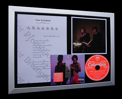 MGMT Time To Pretend LTD TOP QUALITY MUSIC CD FRAMED DISPLAY+EXPRESS GLOBAL SHIP