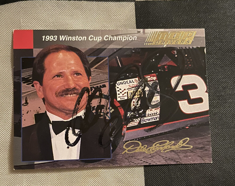 1993 Winston Cup Champion DALE EARNHARDT Card AUTOGRAPHED JSA | eBay