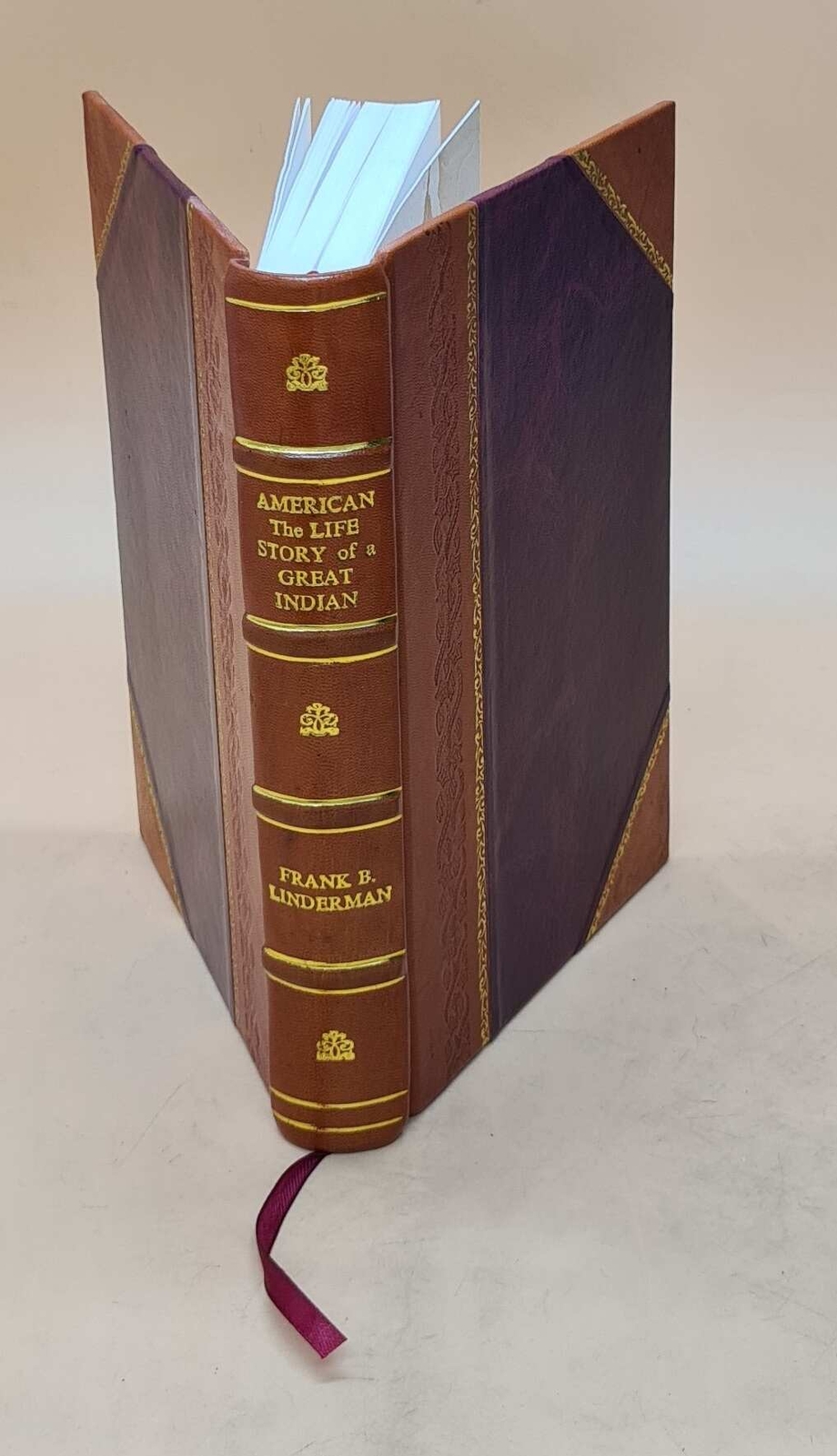 American Life Story of a Great Indian 1930 Leather Bound Edition