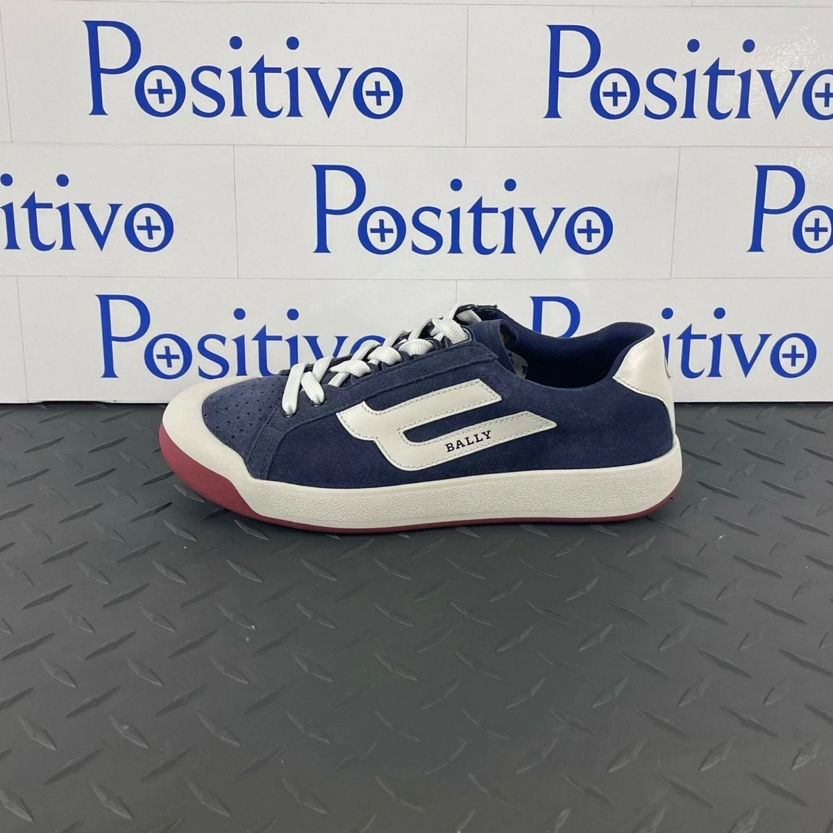 Bally Mens New Competition Blue Leather Sneakers Shoes US 6 New eBay