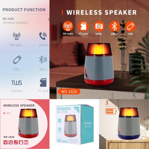 Rechargeable Wireless Bluetooth Speaker With FM Radio USB AUX & Micro SD Option - 第 2/7 張圖片