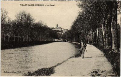 Old postcard VILLEY-ST-ETIENNE le canal (1272818)