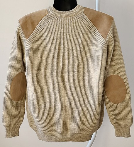 Game Technical Apparel Great Britain Beige Pullover Commando Sweater Men's L - Picture 6 of 10