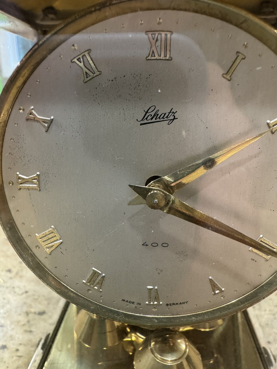 Vintage Schatz & Sohne 400 Day German Torsion Pendulum #53