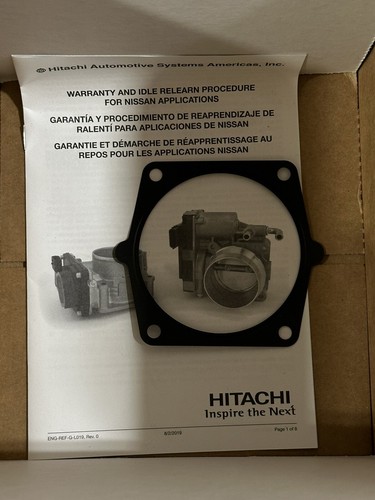 Cuerpo de acelerador electrónico Hitachi ETB0020 compatible con Infiniti FX45 M45 2006-2010 - Imagen 8 de 13