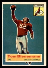 1956 Topps Football #10 Tom Bienemann EX/MT *e1