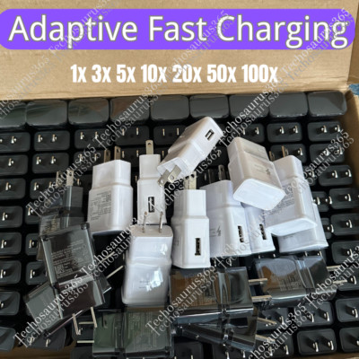For Android Samsung USB Wall Charger Fast Adapter Block Charging Cube Brick Lot