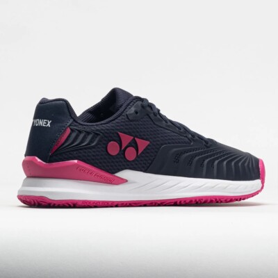 NIB WOMEN'S YONEX POWER CUSHION ECLIPSION 4 CLAY (NAVY/PINK