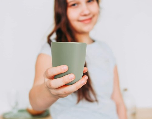 Tazza per bambini in silicone OLGS | Bicchiere per bambino, stoviglie per bambini, tazza per bambini - Foto 44 di 45