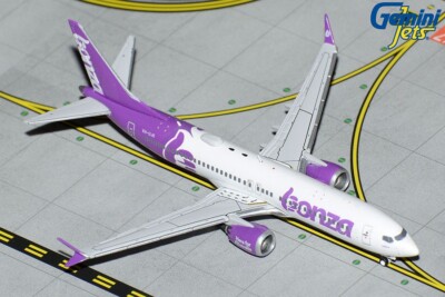 GEMINI JETS BONZA BOEING B737 MAX-8 1:400 DIECAST MODEL GJBNZ2202 IN STOCK