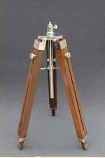 Dreibein Holzboden Maritim Ständer Vintage Wohndeko braun Tripod verstellbar
