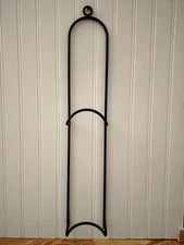 2 plate holder - vertical - Amish handcrafted strong & sturdy metal wall rack