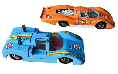 Marklin 1815 Porsche 907 LH #19 orange made in Germany 1/43 scale + Chaparral 2F