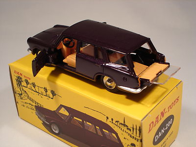 Miniature Dan Toys 1/43 – Simca 1500 Break N°200 (couleur Prune, Neuve)
