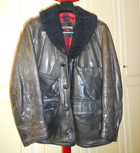 Herren Lederjacke, Chevignon, Größe L - Vintage