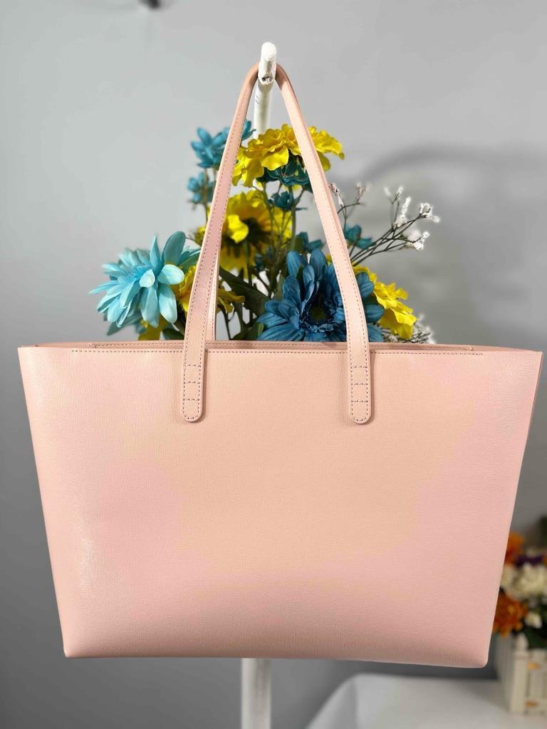 MANSUR GAVRIEL ピンクトートバッグ NWT MANSUR GAVRIEL Italian Saffiano Leather Small Zip Tote