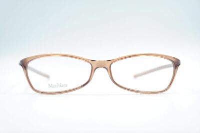 Vintage Max Mara MM 647 Braun Blau oval Brille Brillengestell eyeglasses NOS