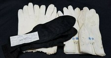 VINTAGE WOMENS GLOVES 3 PAIR 1900'S BLACK MITTENS
