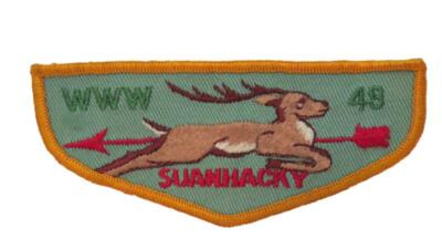 Suanhacky Lodge 49 Greater New York, Queens NY F5 Twill Flap Gold Bdr (Z586)