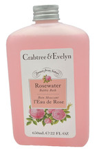 Crabtree  Evelyn ROSEWATER Bubble Bath Body Wash Shower Gel 22 oz