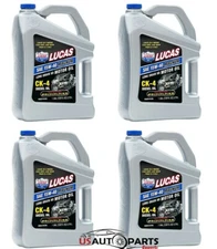 SET OF 4 - Lucas Oil 102871 Engine Oils, 15W40, CK- 4 Diesel Oil, 1 Gal