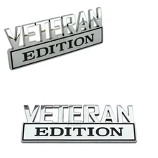 2pc VETERAN EDITION Emblem Badge Car Truck Rear Tail Decal Sticker Decal Semper 