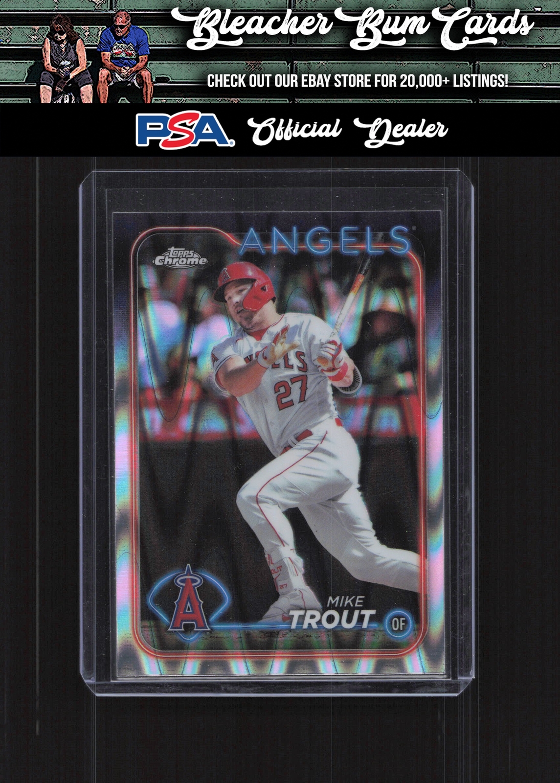2024 Topps Chrome 200 Mike Trout Raywave Refractor