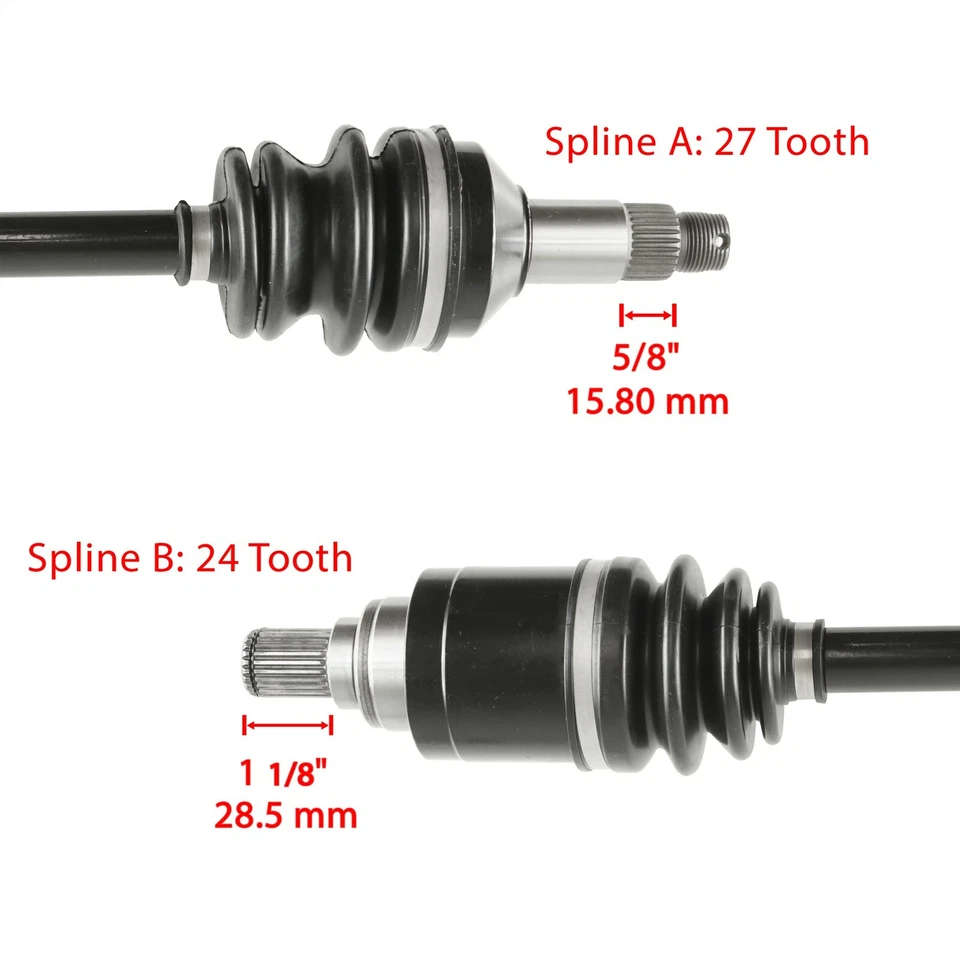 Eje articulado CV delantero y trasero izquierdo derecho para Arctic Cat XC450 2011 2012 2013-2017 Foto 3 de 4
