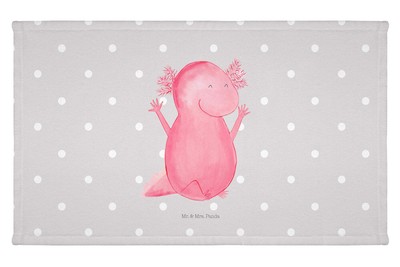 Gäste Handtuch Axolotl Hurra - Geschenk Freude Gästetuch Lurch fröhlich Frottier