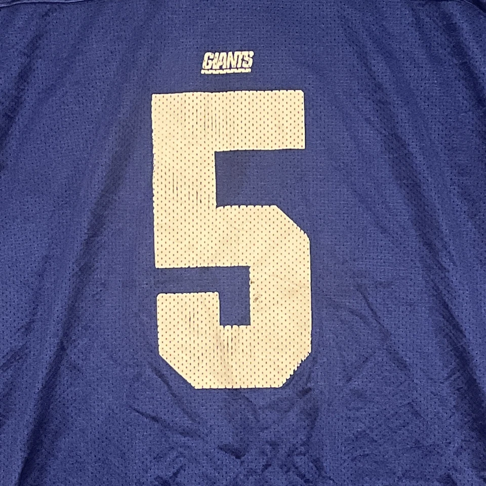 Camiseta de los New York Giants XL Kerry Collins para hombre azul Reebok Foto 4 de 4