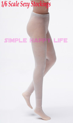 In Stock 1/6 Scale White Sexy Tights Suit F 12" Phicen Hottoys Female Body Doll - Foto 6