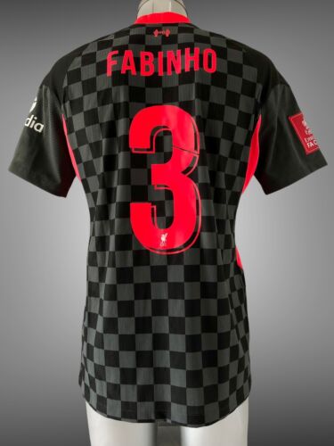 Liverpool FC Nike match match porté maillot émission Fabinho FA Cup 2020/21 - Photo 1/2
