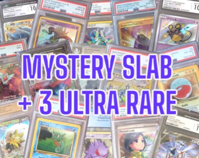 Pokemon Mystery Graded Slab - PSA CGC +3 Ultra Rare ENG/JPN